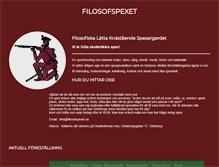 Tablet Screenshot of filosofspexet.se